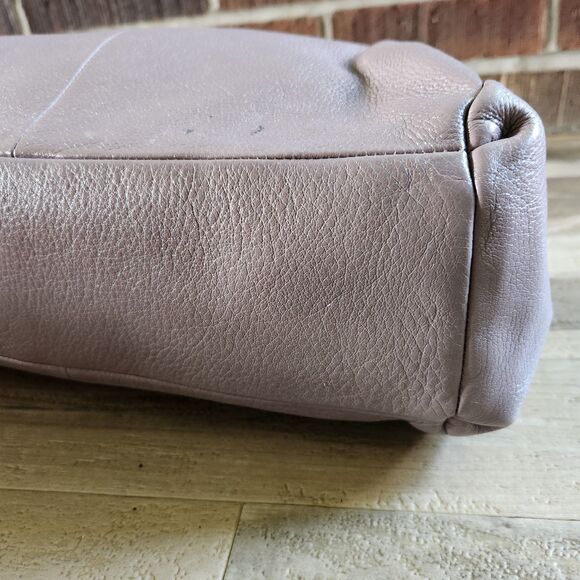 Coach Madison Phoebe Grey Pebbled Soft Leather Purse 26224 Shoulder Bag *flaw - Picture 5 of 16